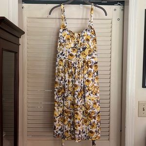 Dress Barn yellow floral dress